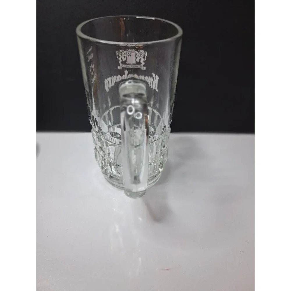 Vintage Kronenbourg 1664 Glass Beer Mug Stein 0.5L Barware Collector 6.25